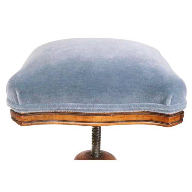 Wood 19th Century Adjustable Victorian Organ Stool For Sale - Image 7 of 11