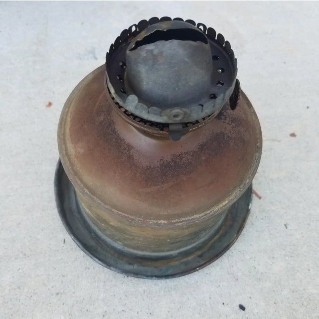 1940s Vintage Perko Galvanized Steel USS Missouri Lantern Anchor Light with Clear Lens For Sale - Image 5 of 13