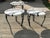 Metal Tavola Oggetti Memphis Style Marble and Brass Inlay Coffee Table For Sale - Image 7 of 8