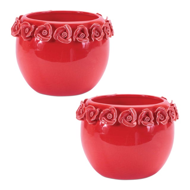 Kenneth Ludwig Chicago Storeware Bud Vase with Floral Accent (Set of 2) For Sale - Image 4 of 4