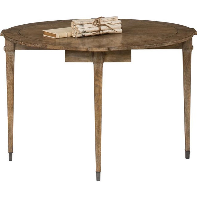 Traditional Sarreid Ltd. Heather Gray Knotty Oak Console Table For Sale - Image 3 of 6