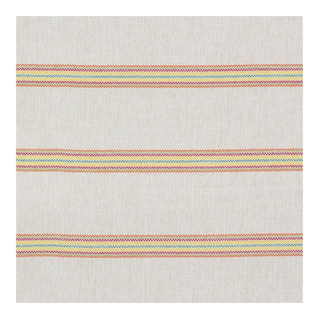 Sample - Schumacher Garden Stripe Indoor & Outdoor Fabric in Marigold For Sale