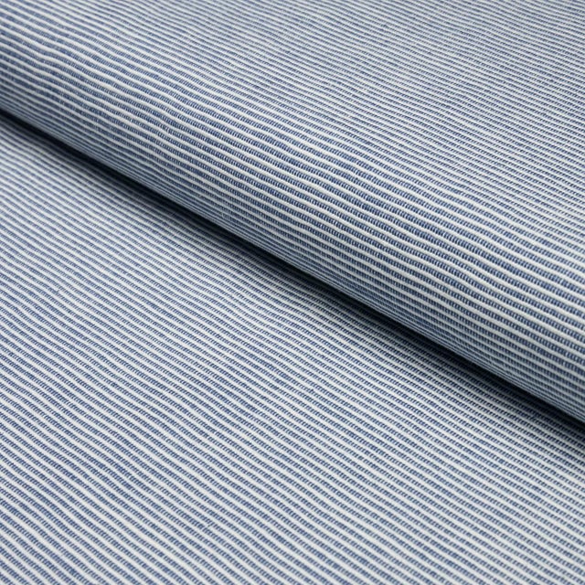 Asher features thick and thin cotton yarns woven into a fine ribbed stripe. With its rich texture and dimensional...