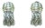 David Yurman Sterling Silver & 14k Gold Earrings, a Pair For Sale