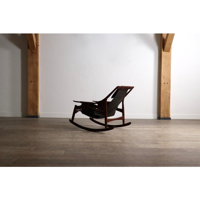 Set of Rocking Chair and Ottoman from Liceu de Artes e Ofícios, Brazil, 1960s For Sale - Image 13 of 18