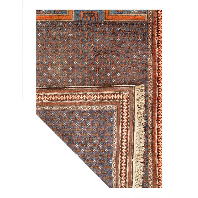 Traditional Pasargad DC Fine Hand Knotted Antique Senneh P Rug For Sale - Image 3 of 3