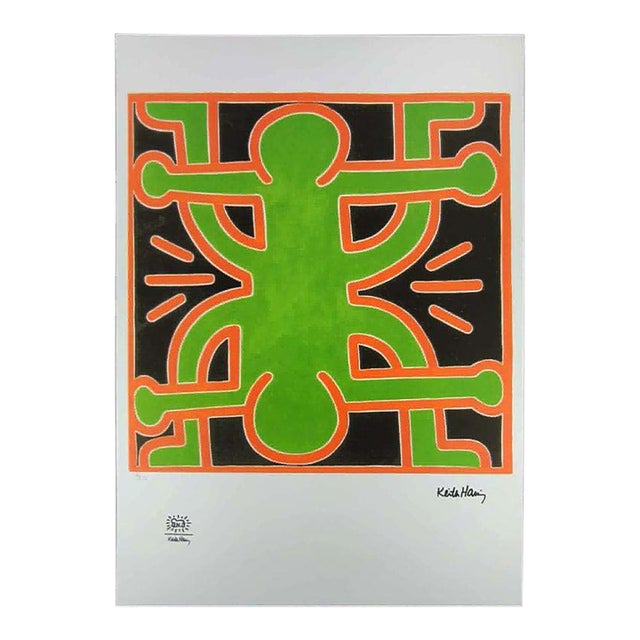 After Keith Haring, Figurative Composition, 1990s, Limited Edition Lithograph For Sale