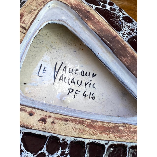 Ceramic Plate from Le Vaucour, Vallauris, 1950s For Sale - Image 9 of 10