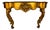 Mid-20th Century Louis XV Style Giltwood Console Table With Floral Rocaille Carving For Sale