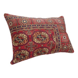 Handwoven Vintage Turkish Sofa Rug Pillow Cover -21'' X 30'' For Sale
