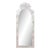 White Hand Painted Green Chinoiseries Style Tole Mirror For Sale