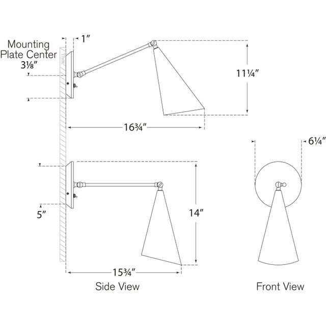 Description: The Clemente by AERIN combines refined angles and sleek detailing, offering elegant simplicity in lighting...