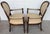 Neoclassical Set of 4 Baker Milling Road Neoclassical Mahogany & Parchment Leather Armchairs For Sale - Image 3 of 17