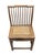 1900 - 1909 Antique Cantonese Natural Carved Elm Wood Chinoiserie Side Chair 36.5" H For Sale - Image 5 of 7