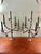 Vintage Italian or French Style Solid Brass Five-Light Floral Tole Candelabra With Original Gilt Finish For Sale - Image 4 of 14