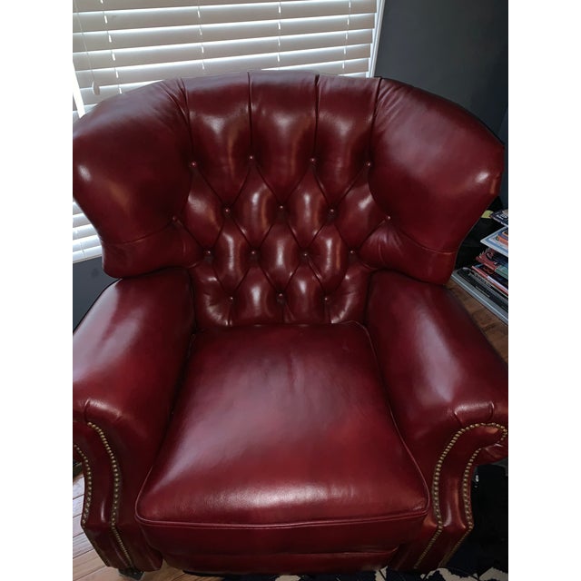 Hancock & Moore Custom Leather Recliner Chairish