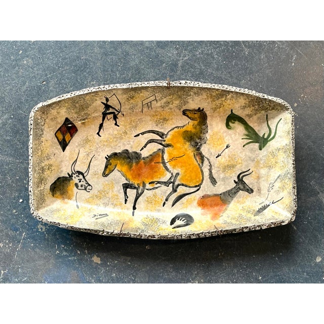 Vintage Lascaux Cave Painting Bowl For Sale - Image 12 of 12