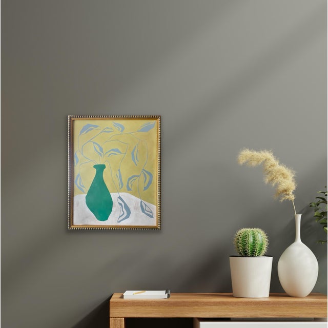 Contemporary 2026 "Natura Morta" Contemporary Still Life Botanical Painting on Paper by Artist r.k. Red For Sale - Image 3 of 5