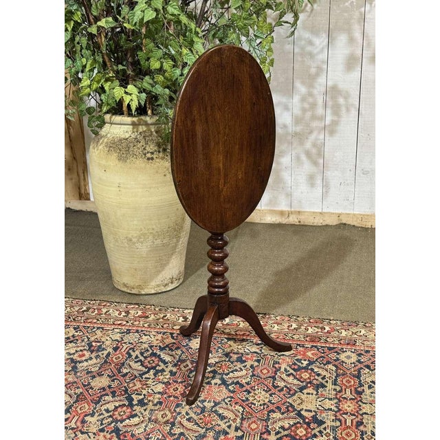 Brown 19th Century English Mahogany Side Table For Sale - Image 8 of 11