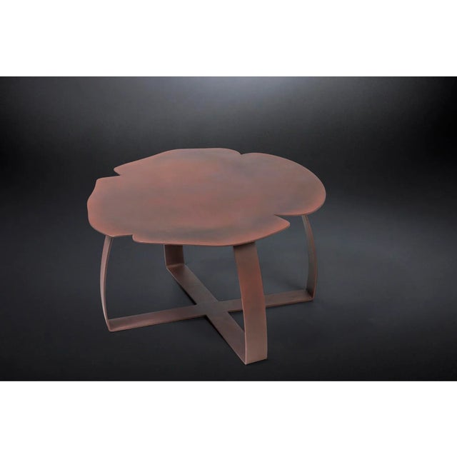 Contemporary Rust-Colored Iron Andy Coffee Table from VGnewtrend For Sale - Image 3 of 3