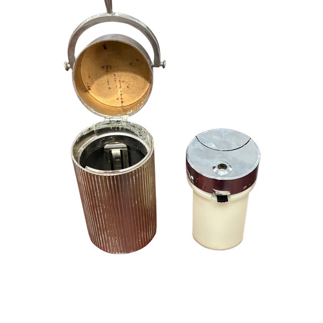 Italian Vintage Gucci Italy Silver-Tone Table Lighter With Ronson Insert For Sale - Image 3 of 9