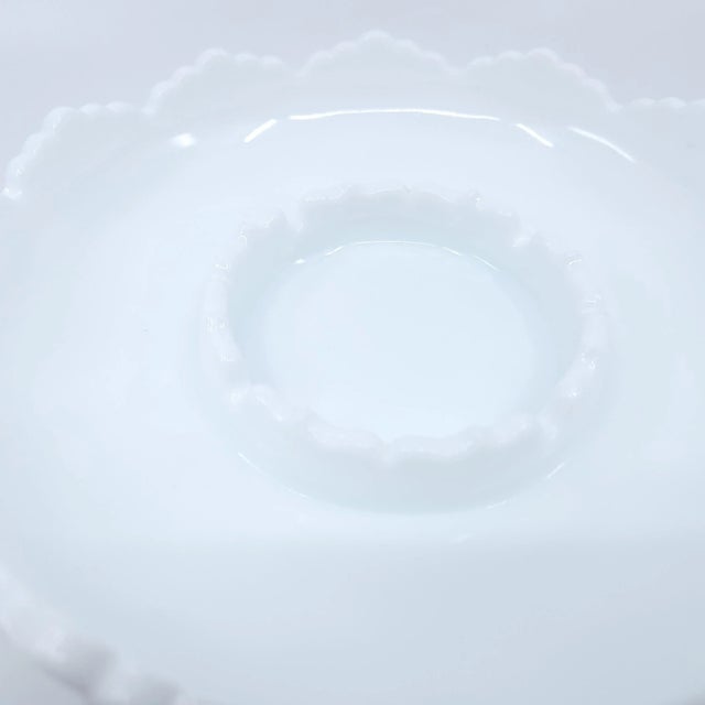 Fenton Art Glass Company Vintage Fenton Hobnail Milk Glass Ashtray For Sale - Image 4 of 11