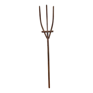 Large 19th Century Farmhouse Wooden Pitch Fork