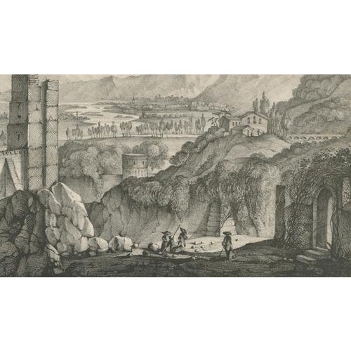 Hullmandel, Junction of the Rhone and Saone, Roman Ruins near Lyons, Lithograph, 1835 For Sale - Image 10 of 12