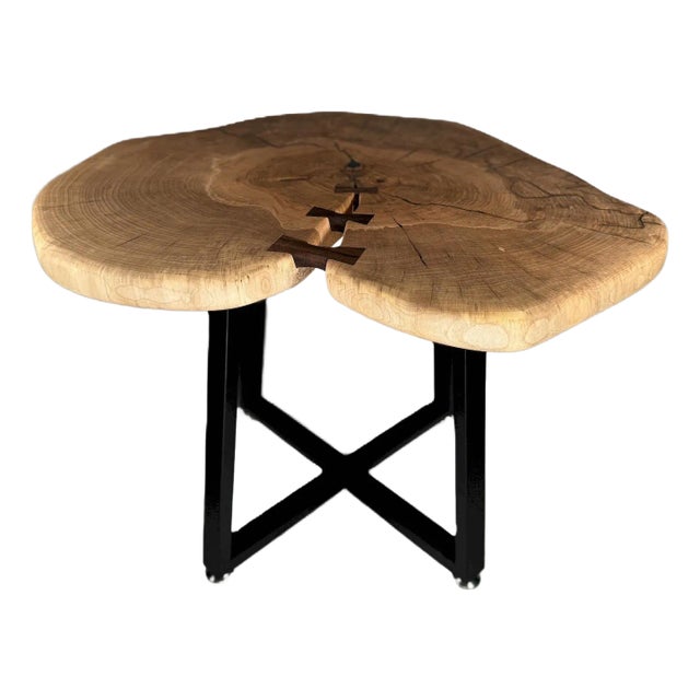 Heart Table No. 2 – Artisan Black Walnut Coffee Table With Live Edge For Sale