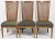 Baker Furniture Company 1980s Baker Furniture Louis XVI Style Cane Back Dining Chairs Set of 6 With Tufted Fabric For Sale - Image 4 of 7