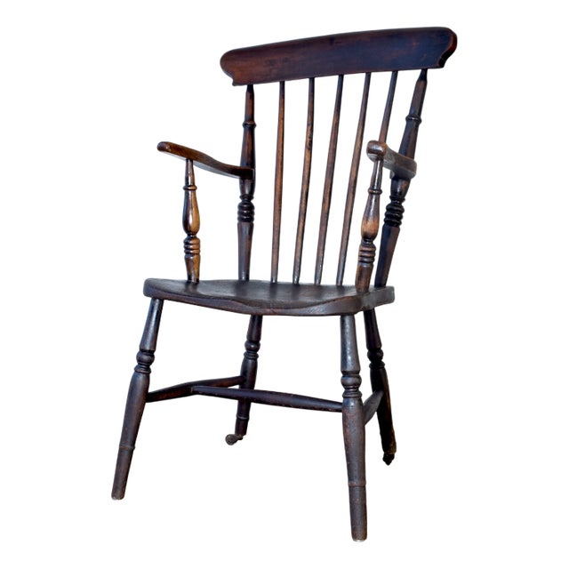 Antique Windsor Victorian Chair, 1890s For Sale