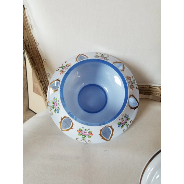 1940s Vintage Bohemian Glass Candy Dish For Sale - Image 5 of 12