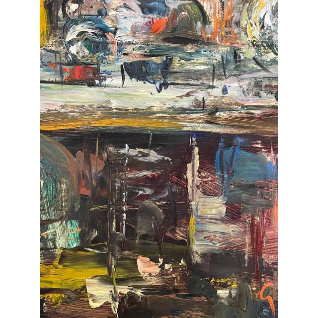 Modernist Artist, Student, Oil on Panel, Framed For Sale - Image 6 of 7