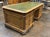 19th Century 19th Century Carved and Bleached Library Desk With Leather Top For Sale - Image 5 of 5
