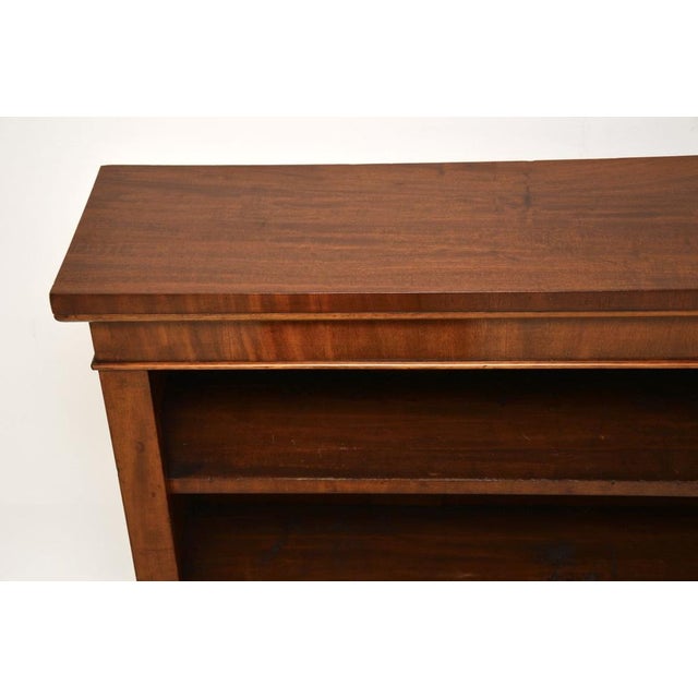 Brown Antique Victorian Open Bookcase, 1880s For Sale - Image 8 of 13