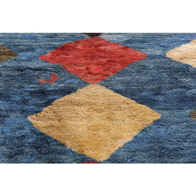 Late 20th Century Vintage Persian Gabbeh Rug, 06'05 X 08'08 For Sale - Image 5 of 10