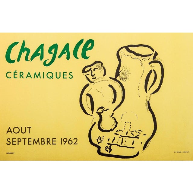 Ceramics Lithographic Poster after Marc Chagall from Mourlot For Sale - Image 4 of 5