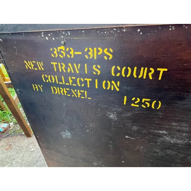 Pair Drexel New Travis Court Collection Mahogany Servers-Buffets Cabinets 1930s For Sale - Image 10 of 12