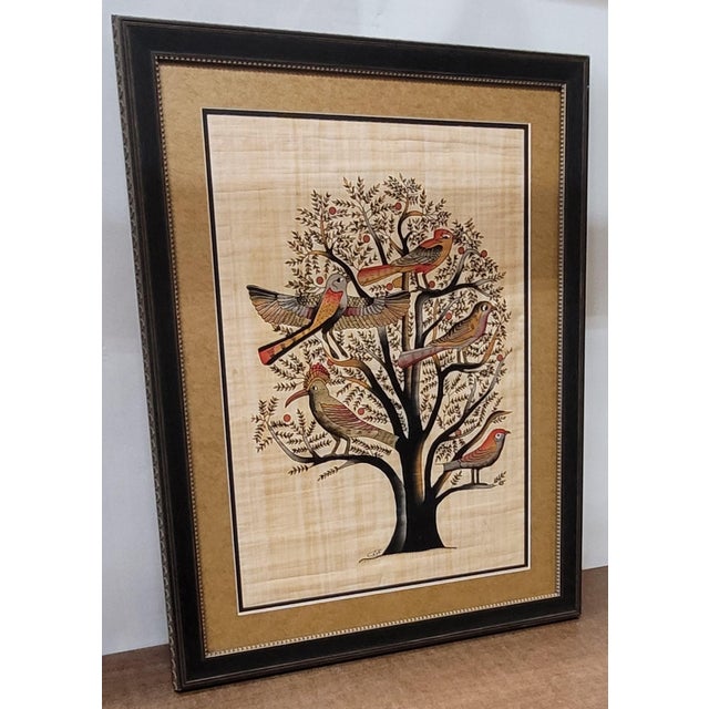 Origin: Hand Painted in Egypt on Handmade Egyptian Papyrus Paper Description: This beautiful painting signed by the artist...
