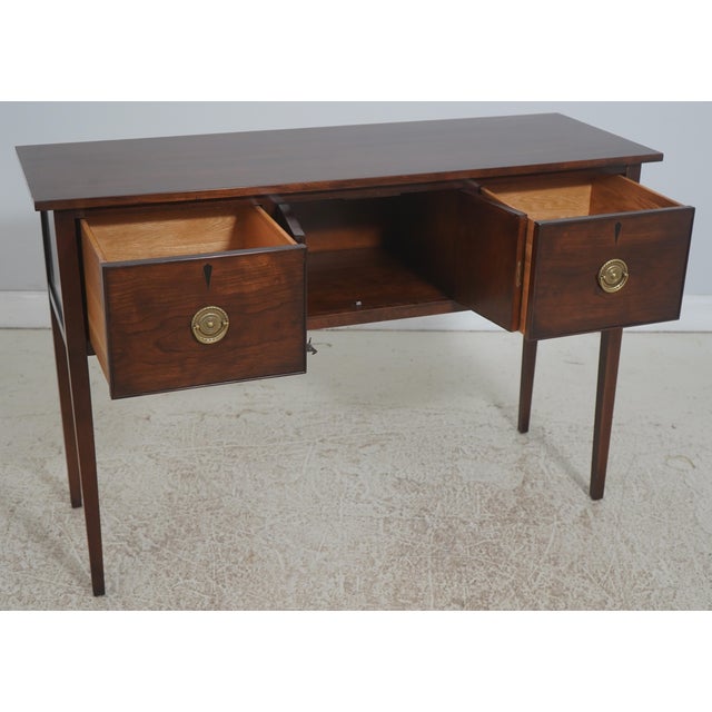 Traditional Brandt Cherry Inlaid 2 Drawer 2 Door Sideboard For Sale - Image 3 of 18