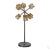 Sputnik Glass Cube Table Lamp Chrome Metal Base Space Age Mid-Century Modern 1970s For Sale