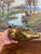 Metal Vintage Chinese Cloisonné and Ceramic Duck Figurine With Hand-Painted Detailing. For Sale - Image 7 of 9