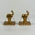 Art Deco Pair of Vintage Art Deco Period Gilt Metal Candleholders With Gazelles Design For Sale - Image 3 of 8