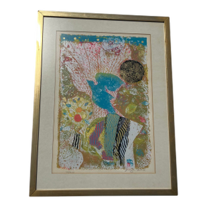 Original Israeli Art Print Signed Shraga Weil