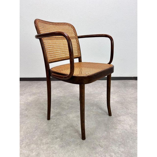 Art Deco No.811 Prague Armchair by Josef Hoffmann from Thonet, 1930s For Sale - Image 3 of 11