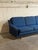 Wood Blue Upholstered Convertible Sofa Daybed 3-Seat Couch Lounge Mid-Century Modern 1970s For Sale - Image 7 of 11