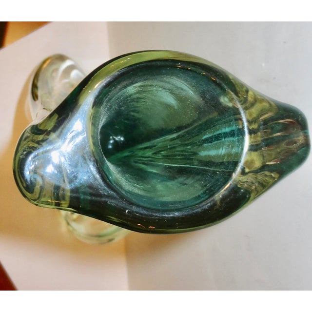 1980s Vintage Murano Seguso Art Glass Vase Circa 1980s' For Sale - Image 5 of 7