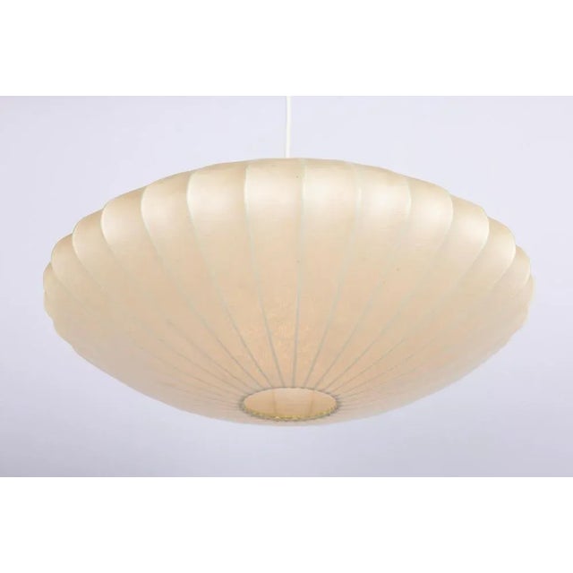 Mid-Century German Cocoon Pendant Lamp from Goldkant Leuchten, 1960s For Sale - Image 4 of 10