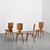 Set of four S28 model chairs in solid elm, designed by Pierre Chapo in the mid-1960s and produced by Atelier Chapo in...