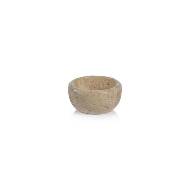 Elevate the sophistication of your home decor with this stunning travertine bowl set. Constructed from travertine marble...